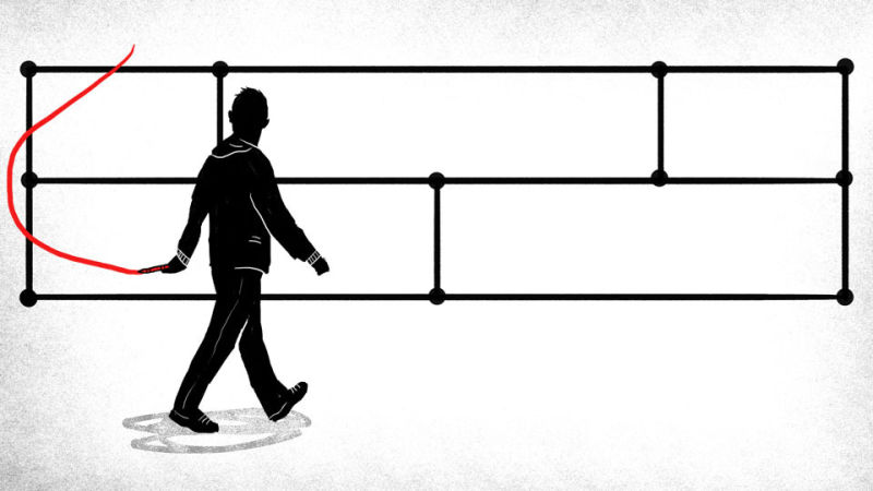 Illustration for article titled ¿Puedes cruzar solo una vez todas las líneas sin levantar el lápiz del papel? Cuando desistas sigue leyendo